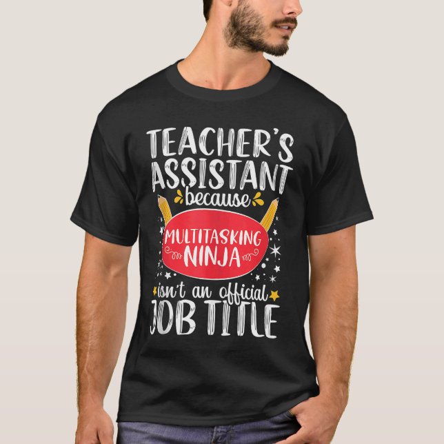Camiseta Professora Assistente na Escola de Ensino Ninja Ap (Frente)