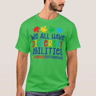 Camiseta Professora Autismo Todos Temos Diário De Habilidad