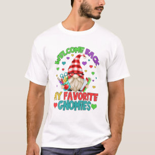 Camiseta Professora Bela Gnomo Mulheres Para O Tea Escolar 
