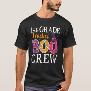 Camiseta Professora Boo Boo Boo Crew Fumaça de Halloween, 1