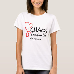 Camiseta Professora Coordenadora do Caos