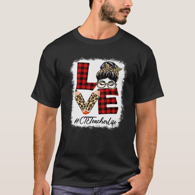 Camiseta Professora CTE Adorava Mensageiro Leopard Buffalo  (Frente)