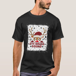 Camiseta Professora Da 4ª Série Reena De Natal De Reindee