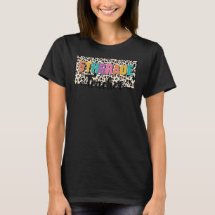 Camiseta Professora Da 5 De Leopardo Apreciação De Volta A