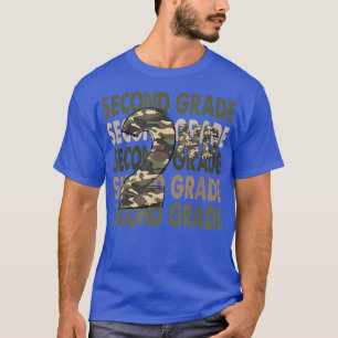 Camiseta Professora Da Camuflagem Do Segundo Grau Camo De V