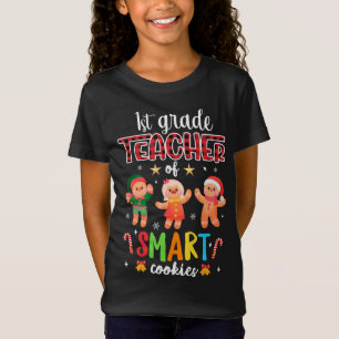 Camiseta Professora Da Classe 1rua De Biscoitos Inteligente