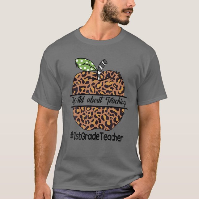 Camiseta Professora Da Classe 1Rua Selvagem Sobre Ensinar A (Frente)