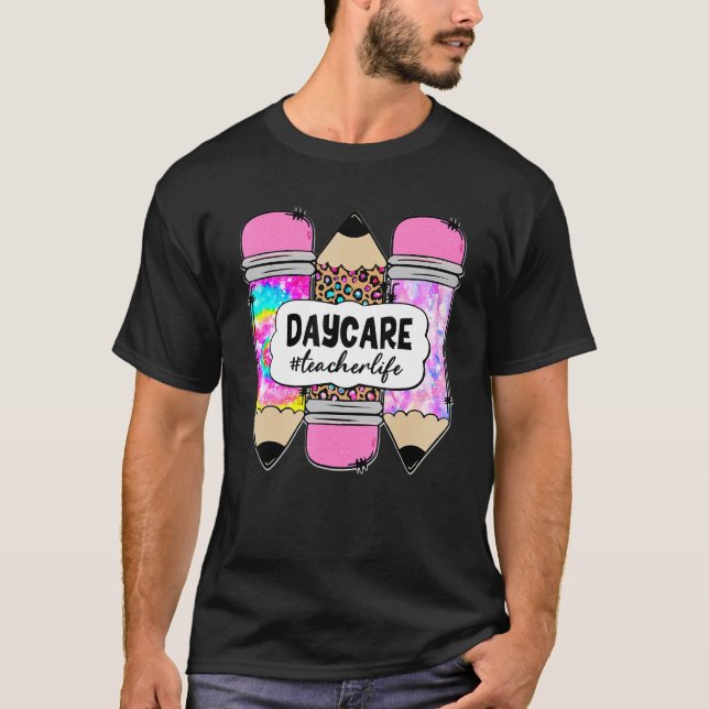 Camiseta Professora Da Daycare Life Três Professores De Láp (Frente)