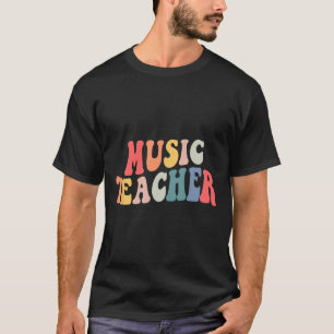 Camiseta Professora Da Equipe De Música Da Groovy De Volta