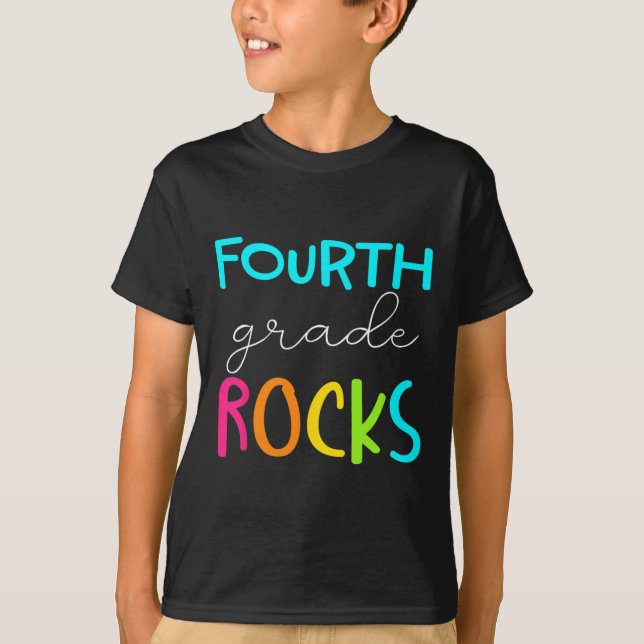 Camiseta Professora da Equipe Rocks do 4º ano (Frente)
