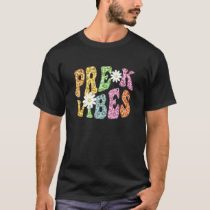 Camiseta Professora da Escola Groovy PreK VIBES Pre K Retro