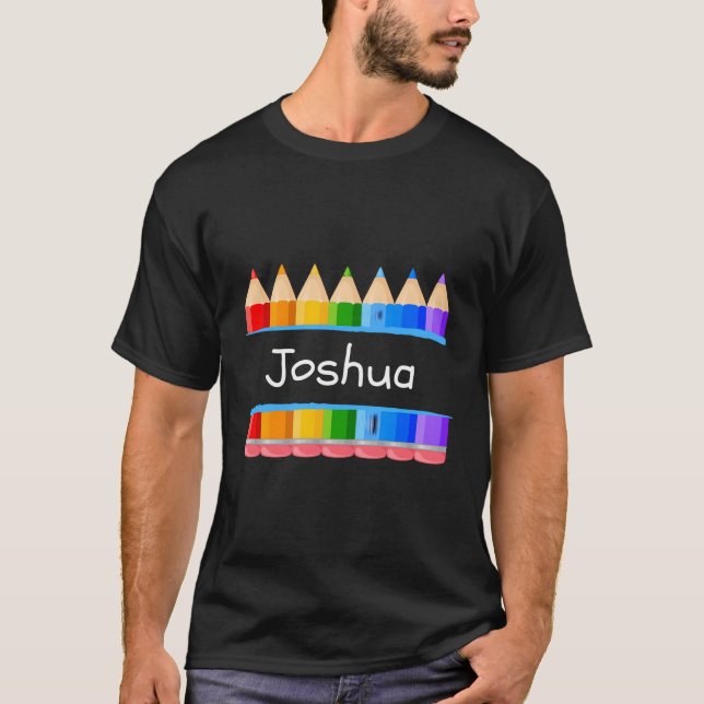 Camiseta Professora da Escola Nome Joshua Kindergen (Frente)