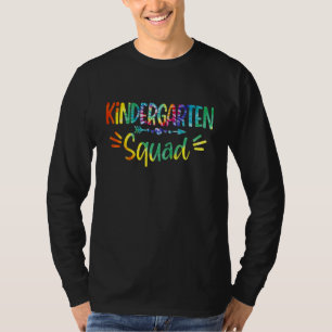 Camiseta Professora Da Escola Secundária Tie Dye Do Quadrad