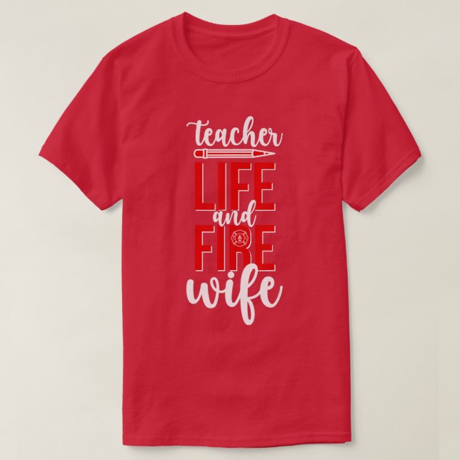Camiseta Professora da Esposa de Fogo Professora da Vida Bo (Frente do Design)