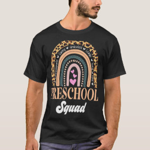Camiseta Professora Da Esquadra De Leopard De Volta Ao Dia