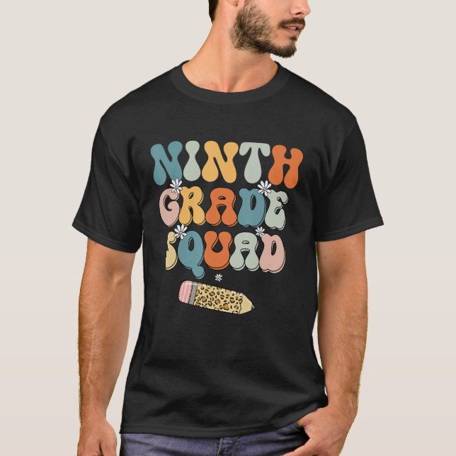 Camiseta Professora Da Nona Série Do Quadrado De Volta À Es (Frente)