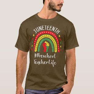 Camiseta Professora da pré-escola Décima Sétima Celebrando