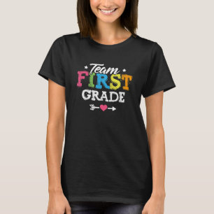 Camiseta Professora Da Primeira Série Da Equipe De Volta À