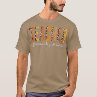 Camiseta Professora Da Queda De Leopardo Visualmente Impara