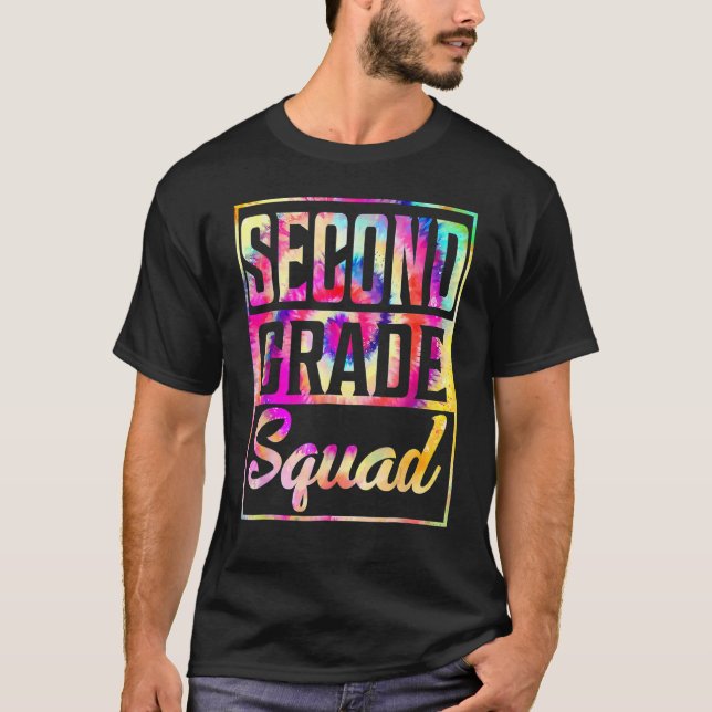 Camiseta Professora Da segundo Tie Grau Quadrado Primeiro D (Frente)