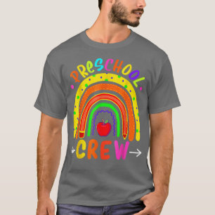 Camiseta Professora Da Tripulação Da Pré-Escolas Engraçado