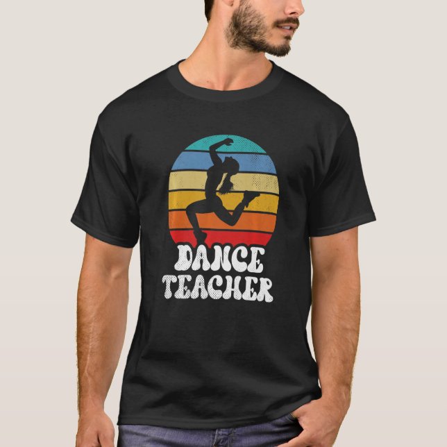 Camiseta Professora Dançarina Dançando Ensinador Classe Pre (Frente)