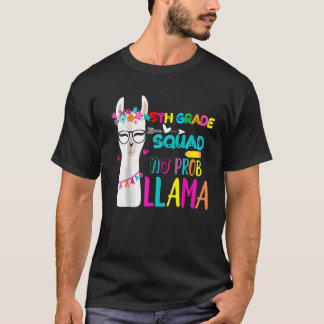 Camiseta Professora De 5 Grau Quadrado Estudante De Volta À