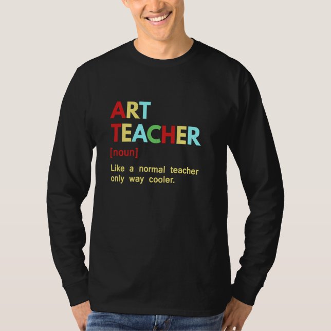 Camiseta Professora De Arte Como Um Professor Normal Apenas (Frente)