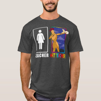 Camiseta Professora De Arte Cura Pintura Mágica A Pintura D