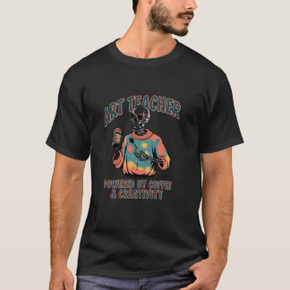 Camiseta Professora De Arte De Esqueleto Acionada Pela Cria