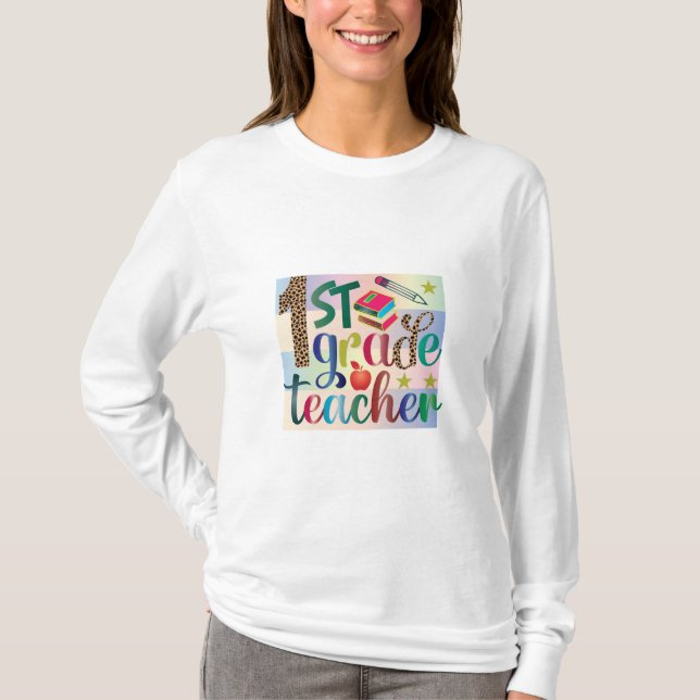 Camiseta Professora de Arte de Primeiro Grau (Frente)