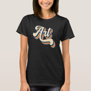 Camiseta Professora De Arte De Volta Ao Artista Escolar Ret