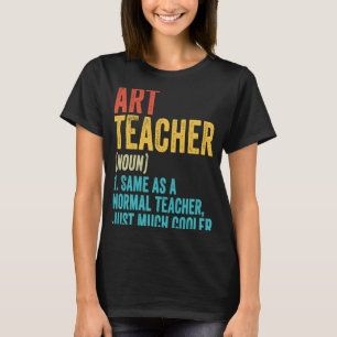 Camiseta Professora De Arte Definição Vintage Estudante De 