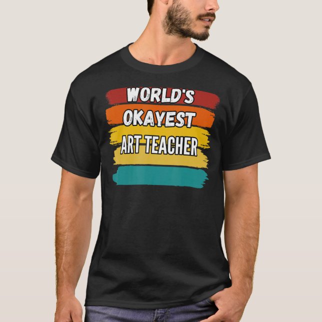 Camiseta Professora de Arte Oferece Presentes, Professora d (Frente)
