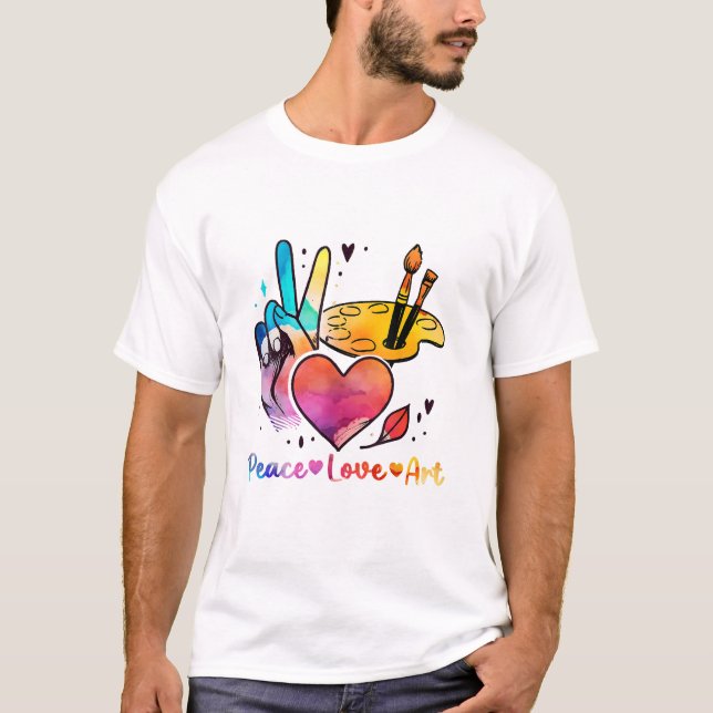 Camiseta Professora De Arte Que Amam Arte Para Artistas E P (Frente)