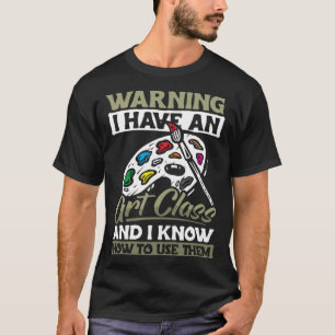 Camiseta Professora de Arte - Roupa de Ensino para Homens M