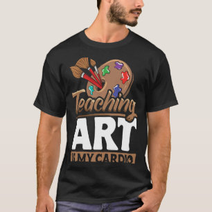 Camiseta Professora de Arte - Roupa de Ensino para Mulheres