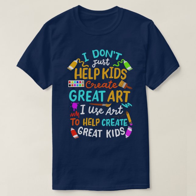 Camiseta Professora de Artes Artistas (Frente do Design)