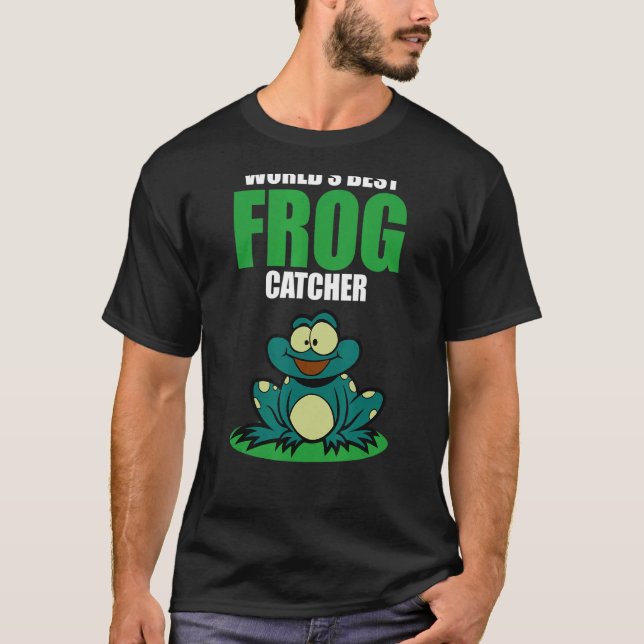 Camiseta Professora de Biologia Anfíbia de sapo Catcher Toa (Frente)