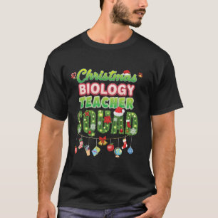 Camiseta Professora De Biologia De Natal, Feliz De Pinheiro
