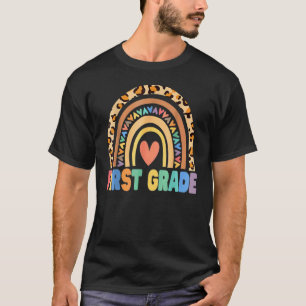 Camiseta Professora de Chuva de Cores da Primeira Série de 