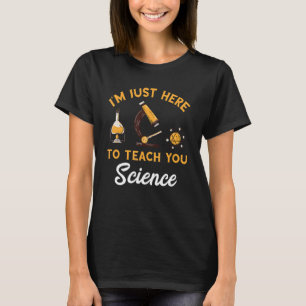 Camiseta Professora De Ciência, estou aqui para ensinar mic