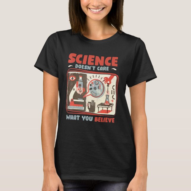 Camiseta Professora De Ciência Não Se Importa Com O Que Acr (Frente)