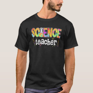Camiseta Professora De Ciência Tie Dye Ensinando Ciência De