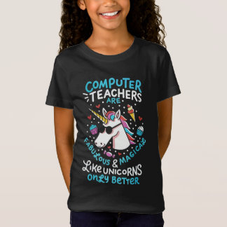 Camiseta Professora de Computação Unicorn EngraçadoApreciaç
