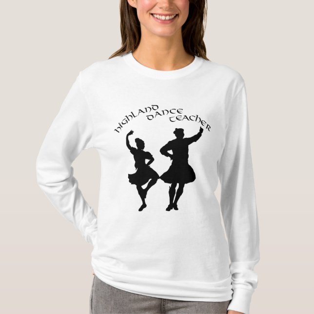 Camiseta Professora de dança do planalto escocês - Silhouet (Frente)