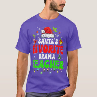 Camiseta Professora de Drama Favorita Santas Natal 2022 Xma