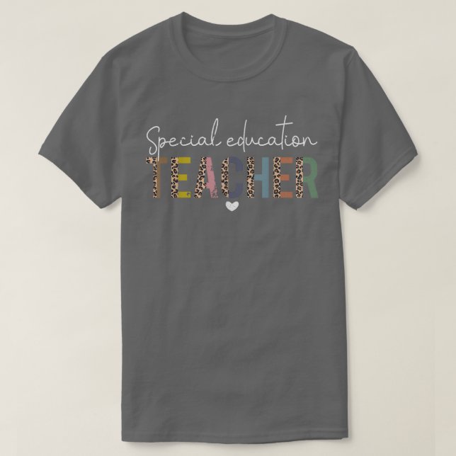 Camiseta Professora de Educação Especial Sped Ed SPED Leopa (Frente do Design)