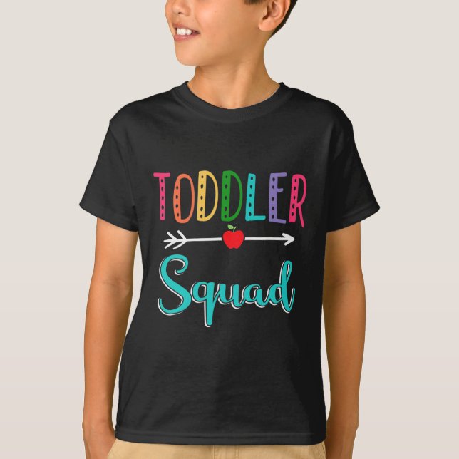 Camiseta Professora De Esquadrão De Volta À Escola (Frente)