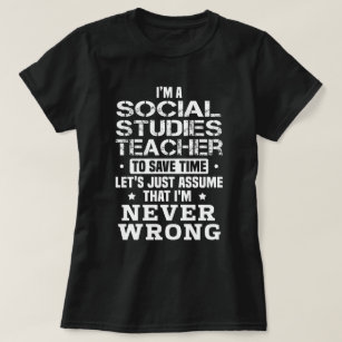 Camiseta Professora de Estudos Sociais